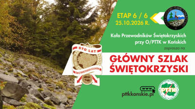 Zdobywamy Odznakę Jubileuszową Głównego Szlaku Świętokrzyskiego etap 6
